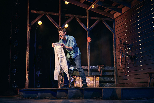 Robert Montano in SMALL the play - photo courtesy of Valerie Terranova
