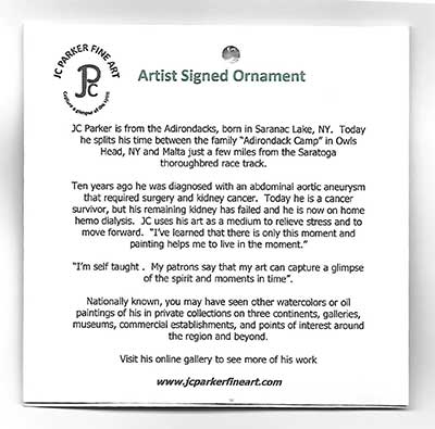 JC Parker Fine Art - Artist Signed Ornament JC Parker Fine Art - Artist Signed Ornament