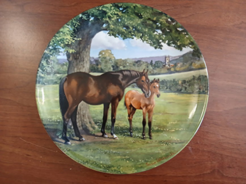 1988 Spode Plate - English Thoroughbred