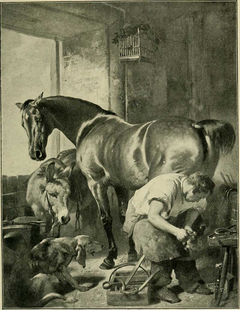 Edwin Henry Landseer, Shoeing, 1841 (photo credit © Landseer/Wiki Commons) Edwin Henry Landseer, Shoeing, 1841 (photo credit © Landseer/Wiki Commons)