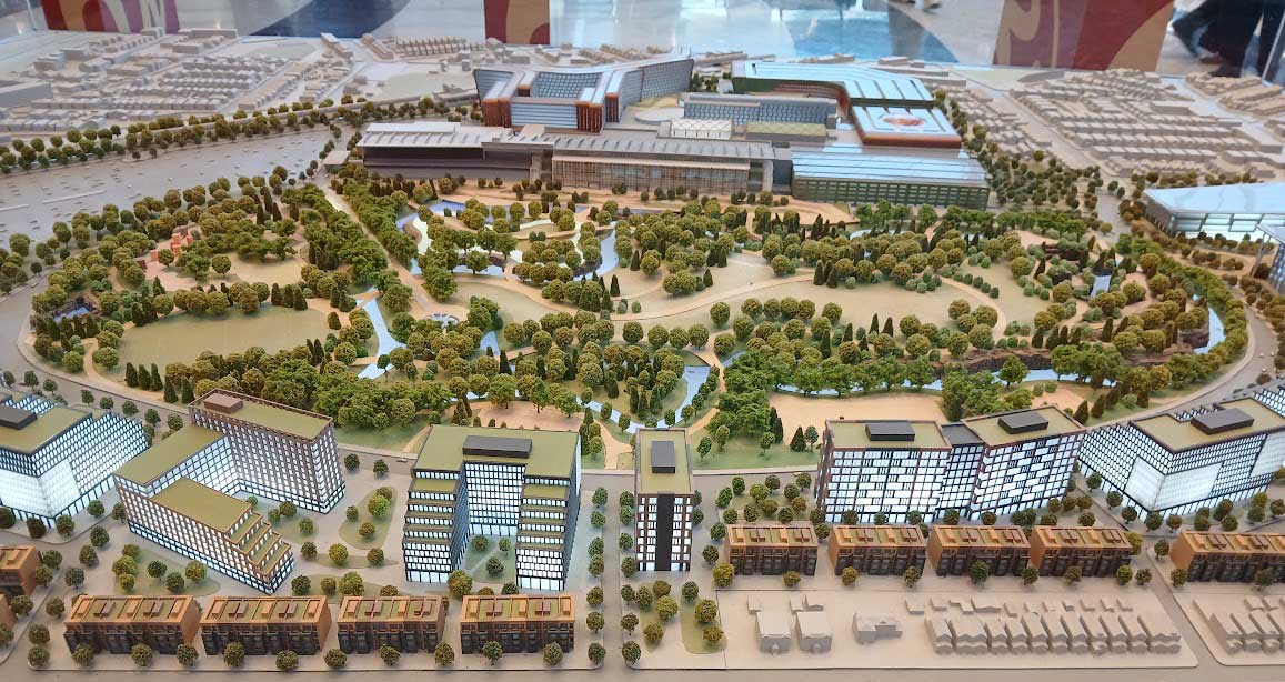 Model of the Resorts World NYC Renovation Plan - photo courtesy of EIE Editorial