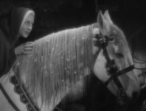 Josette Day as Belle, and magical horse from Jean Cocteau’s La Belle et la Bête, 1946, photo Cocteau publicity Josette Day as Belle, and magical horse from Jean Cocteau’s La Belle et la Bête, 1946, photo Cocteau publicity