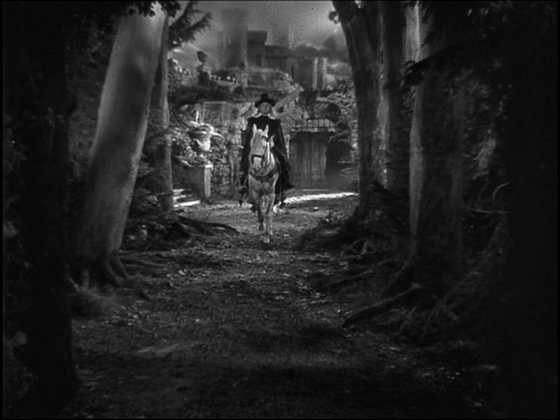 The Beast gives the Merchant, Belle’s father, a magical horse to take him home, 1946, Cocteau publicity The Beast gives the Merchant, Belle’s father, a magical horse to take him home, 1946, Cocteau publicity