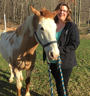 Cathie Morton and Patches - Lucky Orphans Horse Rescue, Inc. Dover, NY Cathie Morton and Patches - Lucky Orphans Horse Rescue, Inc. Dover, NY