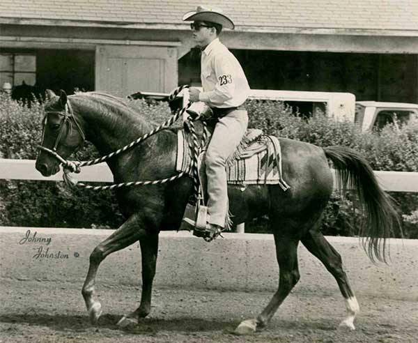 Paul Husband (1967) riding his family’s Arabian filly Carinosa, in Hackamore. Carinosa later became a Hall of Fame mare and a Breyer Toy model. Paul Husband (1967) riding his family’s Arabian filly Carinosa, in Hackamore. Carinosa later became a Hall of Fame mare and a Breyer Toy model.