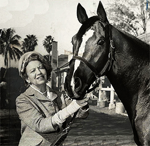 Elizabeth Arden with Jewel's Reward 1958 by Bill Greene World Telegram Library of Congress