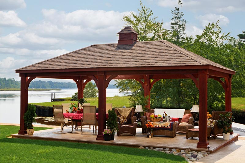 Horizon Structures - 10' X 20' Wood Pavilion Horizon Structures - 10' X 20' Wood Pavilion