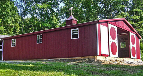 30x36 Low Profile Modular Barn Includes (6) 10x12 Stalls 30x36 Low Profile Modular Barn Includes (6) 10x12 Stalls