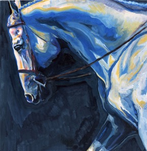Blue, 12 x 12. Gouache on illustration board — the 2012 HITS Thermal cover image Blue, 12 x 12. Gouache on illustration board — the 2012 HITS Thermal cover image