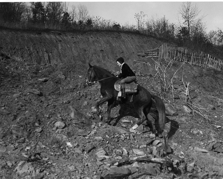 The terrain the librarians rode through was so steep that one woman joked that her horse had shorter legs on one side of his body to deal with the mountain trails. The terrain the librarians rode through was so steep that one woman joked that her horse had shorter legs on one side of his body to deal with the mountain trails.