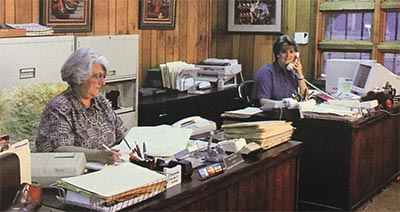 Mary Jane Little and Sharon Little in the Office Mary Jane Little and Sharon Little in the Office
