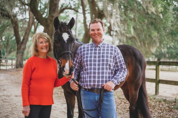 Melinda and her trainer Charles Hairfield at Seabrook Island Equestrian Center in South Carolina Melinda and her trainer Charles Hairfield at Seabrook Island Equestrian Center in South Carolina