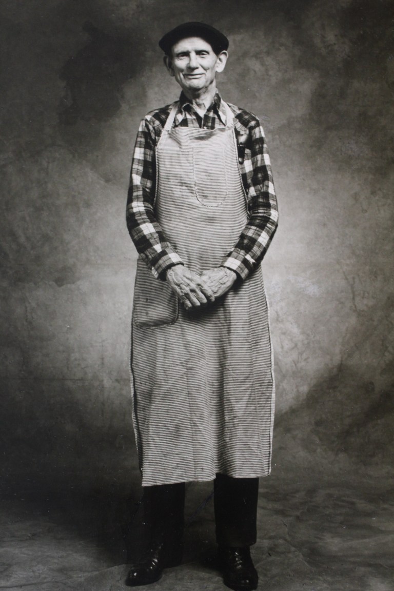 Photograph courtesy of The Briscoe Center for American History, University of Texas at Austin. Photographer Jim McGuire made images of the Grand Ole Opry legends and other country-western stars, and here he shot bootmaking legend Charlie Dunn. Photograph courtesy of The Briscoe Center for American History, University of Texas at Austin. Photographer Jim McGuire made images of the Grand Ole Opry legends and other country-western stars, and here he shot bootmaking legend Charlie Dunn.
