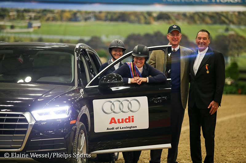 Beezie Madden won a one-year lease of an Audi from Audi of Lexington Beezie Madden won a one-year lease of an Audi from Audi of Lexington