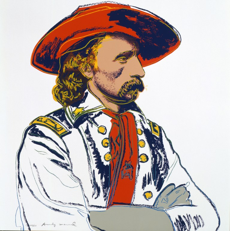 Andy Warhol, Cowboys and Indians: General Custer, 1986 The Andy Warhol Museum, Pittsburgh; Founding Collection, Contribution The Andy Warhol Foundation for the Visual Arts, Inc. 1998.1.2493.3 Andy Warhol, Cowboys and Indians: General Custer, 1986 The Andy Warhol Museum, Pittsburgh; Founding Collection, Contribution The Andy Warhol Foundation for the Visual Arts, Inc. 1998.1.2493.3