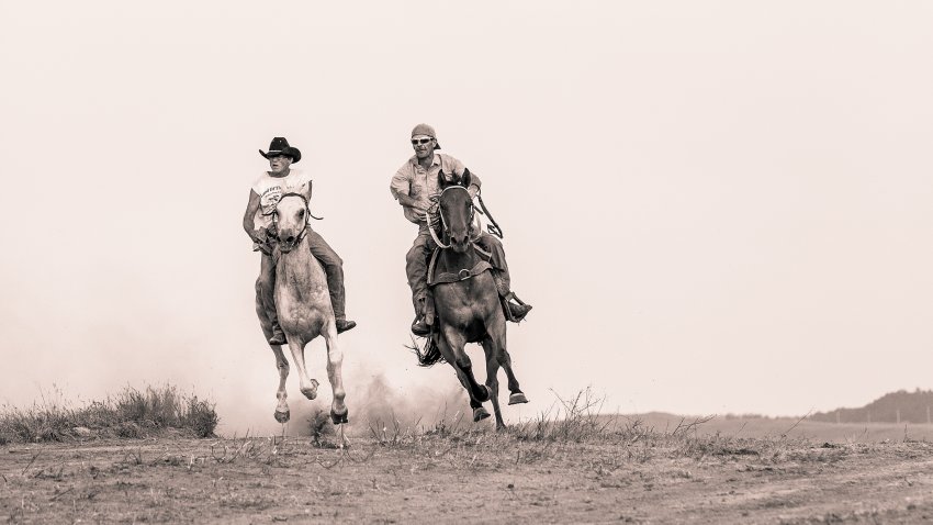 Stan Brewer Sr. (right) racing a friend (Nate Bressler) Stan Brewer Sr. (right) racing a friend (Nate Bressler)