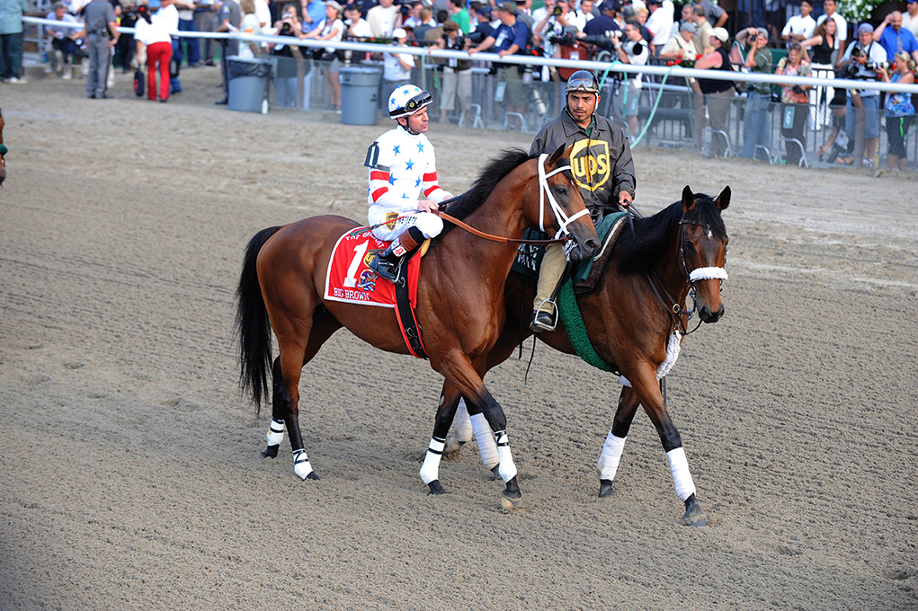Big Brown (photo courtesy of NYRA) Big Brown (photo courtesy of NYRA)